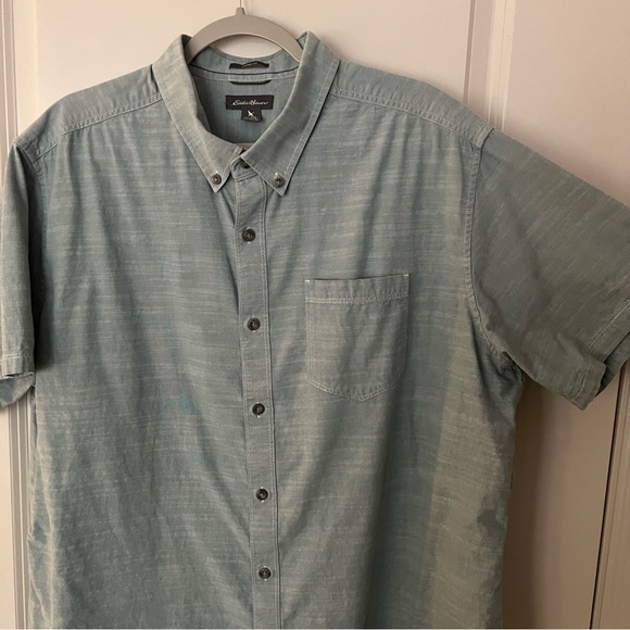 Eddie Bauer mens short sleeve casual button down shirt | size 2XL - Picture 6 of 11